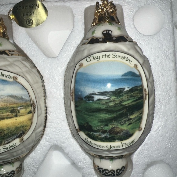 Bradford Editions Irish Blessings Heirloom Porcelain Ornaments Christmas holiday - Picture 4 of 6